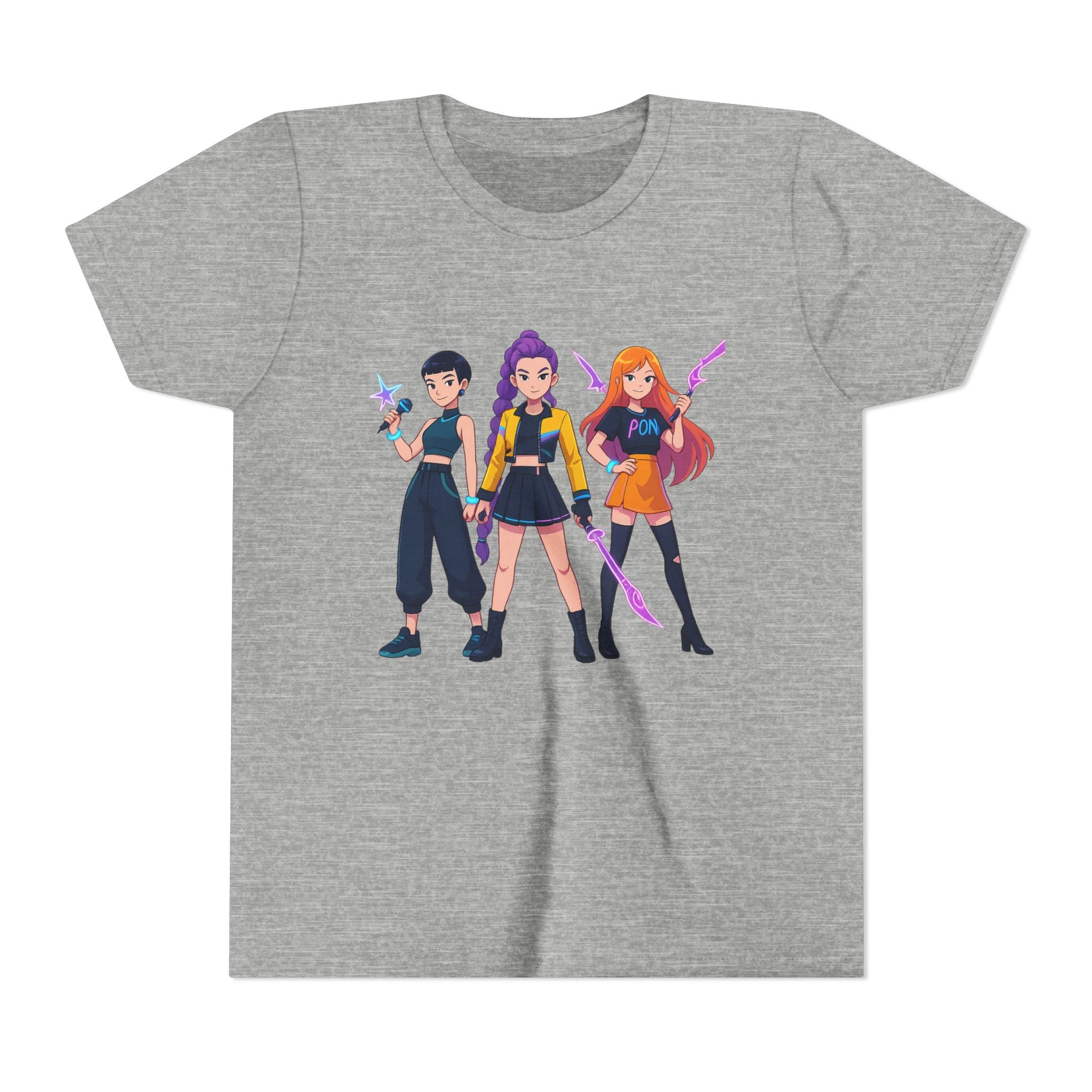 Youth Short Sleeve Tee Featuring Bold Character Design, Trendy Kids Shirt, Playful Summer Wear, Casual Gamer Apparel, Gift for Young [...]