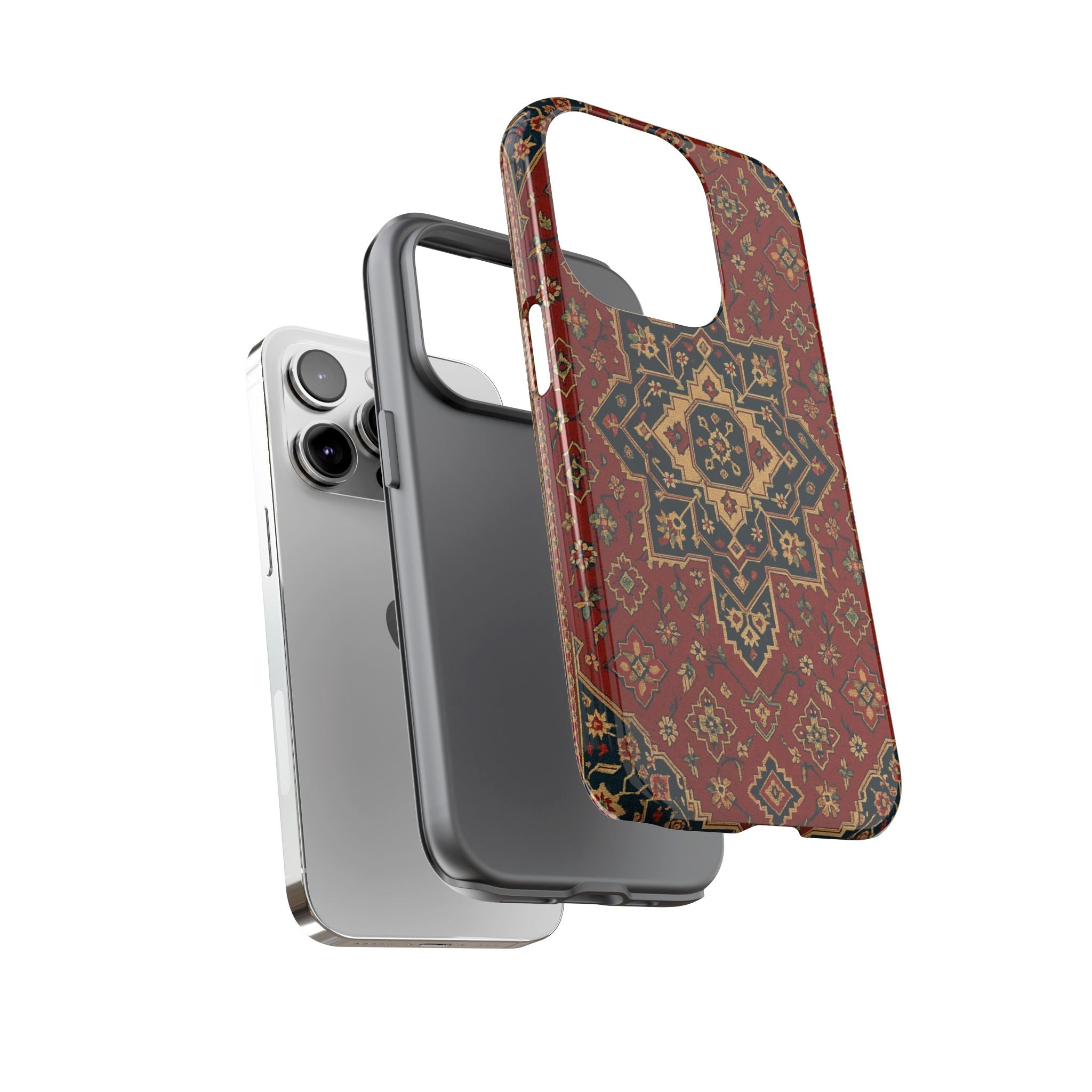 Vintage Rug Phone Case - Tough Cases, Custom Design, Bohemian Aesthetic, Stylish Protection, Unique Gift Ideas