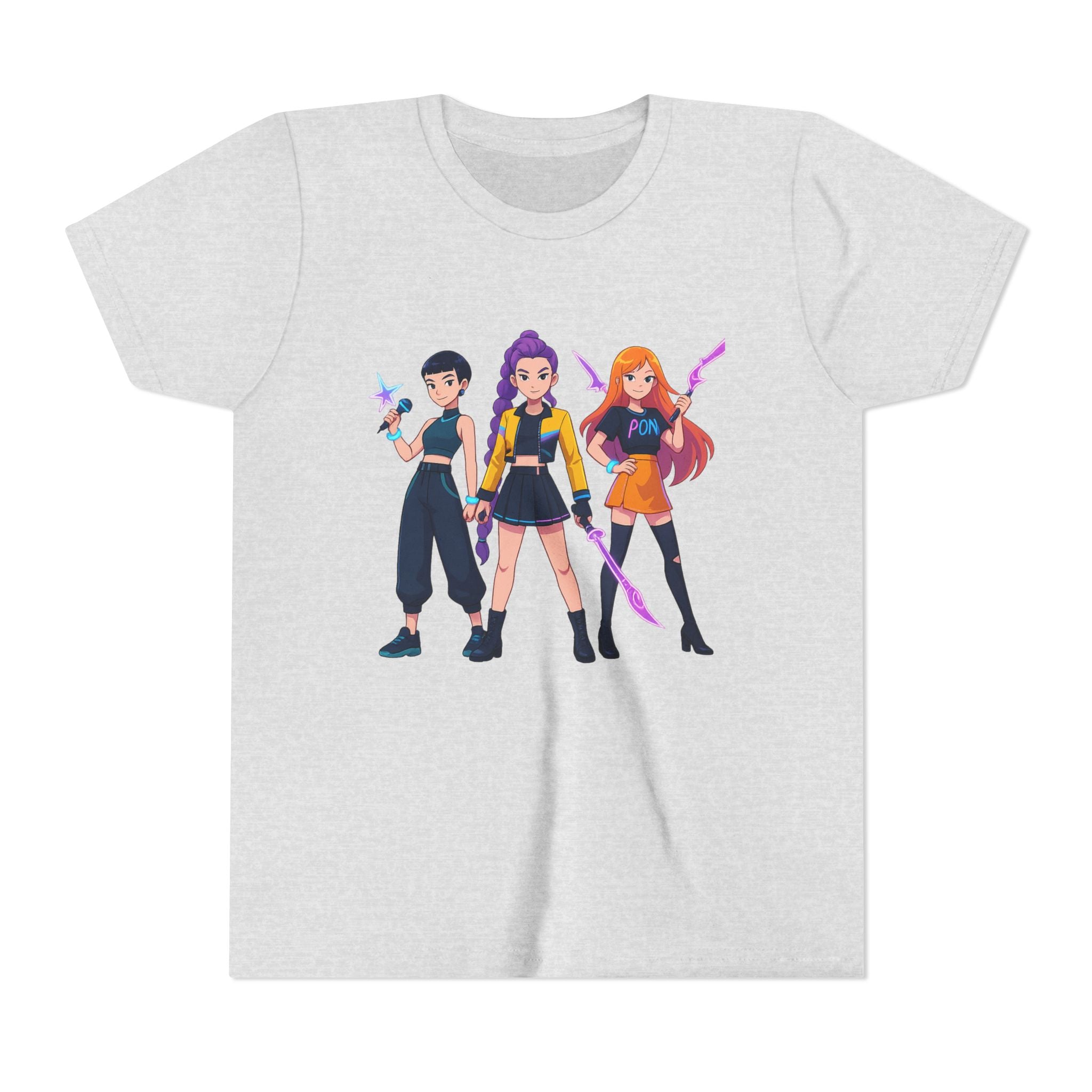 Youth Short Sleeve Tee Featuring Bold Character Design, Trendy Kids Shirt, Playful Summer Wear, Casual Gamer Apparel, Gift for Young [...]