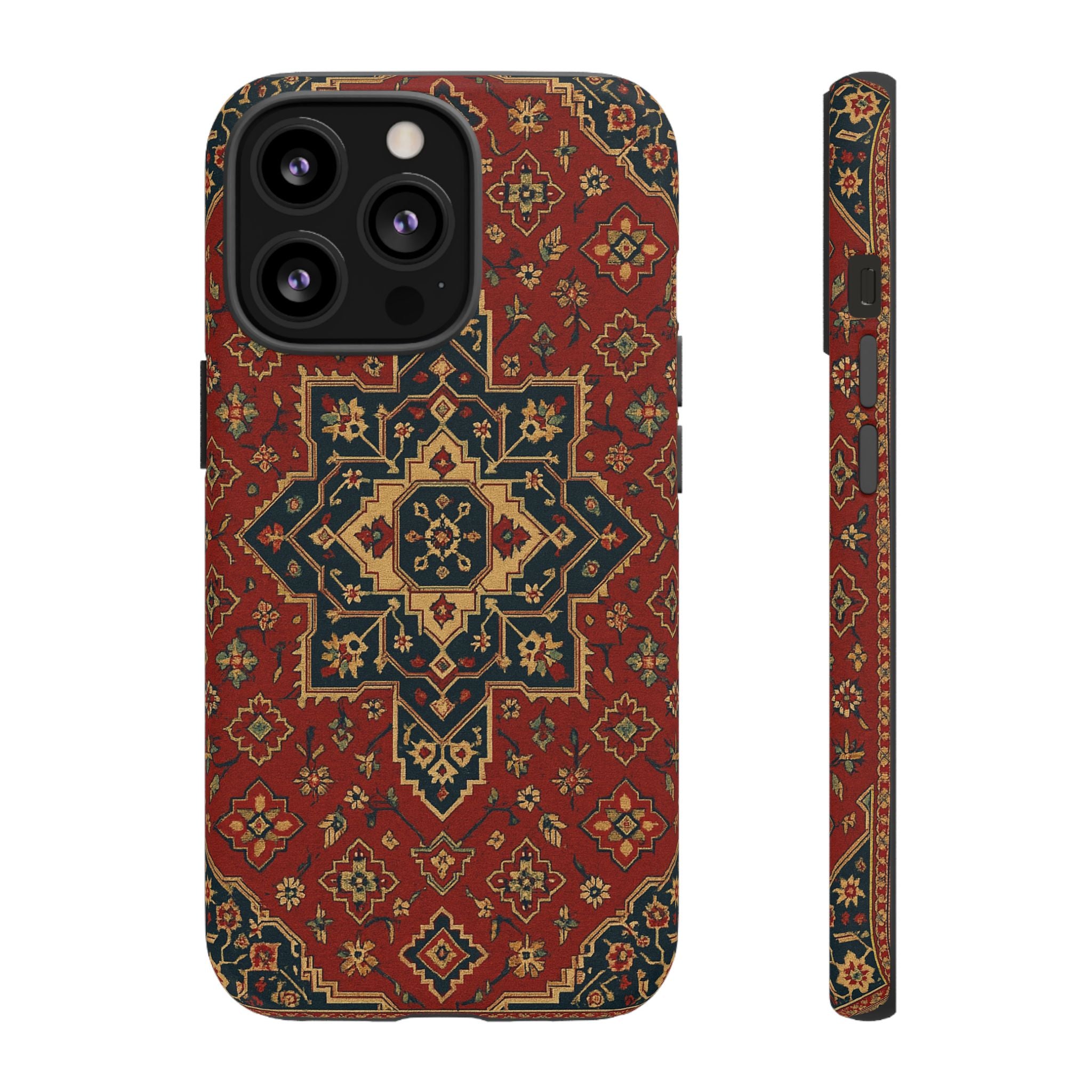 Vintage Rug Phone Case - Tough Cases, Custom Design, Bohemian Aesthetic, Stylish Protection, Unique Gift Ideas
