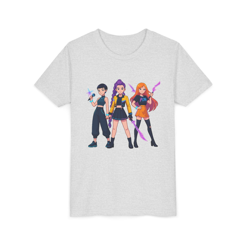 Youth Short Sleeve Tee Featuring Bold Character Design, Trendy Kids Shirt, Playful Summer Wear, Casual Gamer Apparel, Gift for Young [...]
