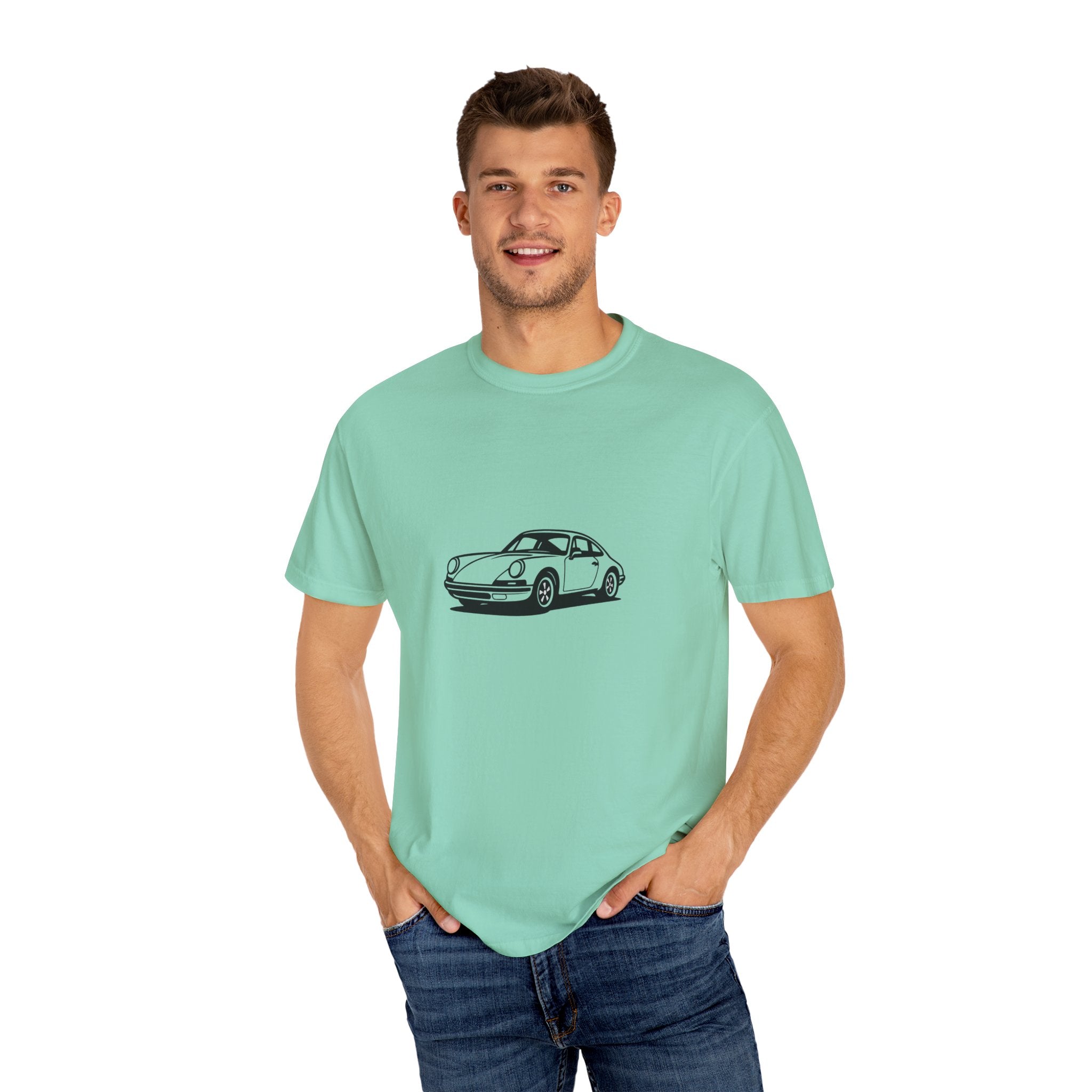 Classic Car T-Shirt, Unisex Vintage Tee, Automotive Gift, Nostalgic Apparel, Gearhead Fashion, Car Enthusiast Outfit, Black Car