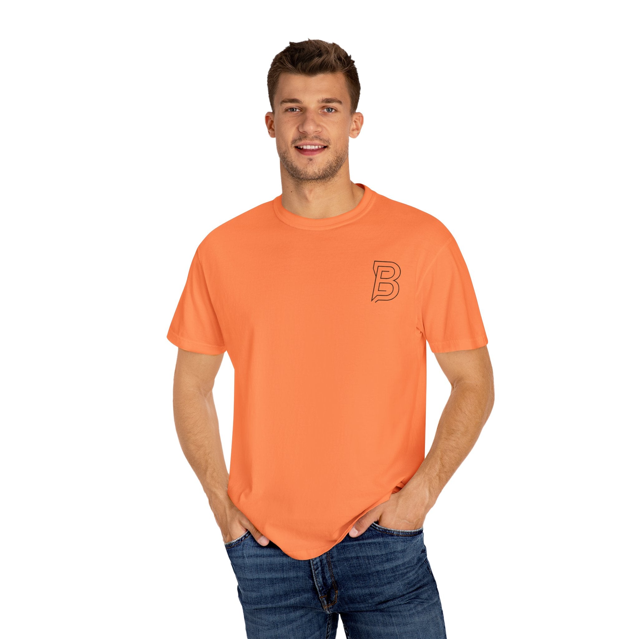 BORRENN Logo Tee, Stylish Unisex Garment-Dyed Tee - Perfect for Casual Outings, Gifts, Summer Wear, Street Style, and Everyday Comfort