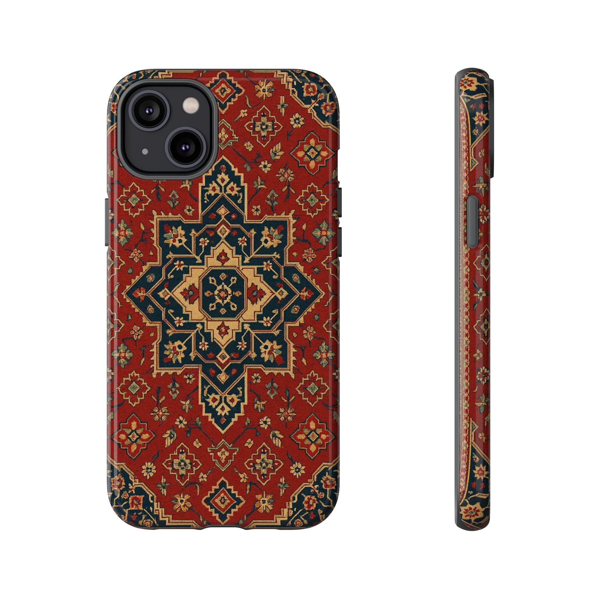 Vintage Rug Phone Case - Tough Cases, Custom Design, Bohemian Aesthetic, Stylish Protection, Unique Gift Ideas
