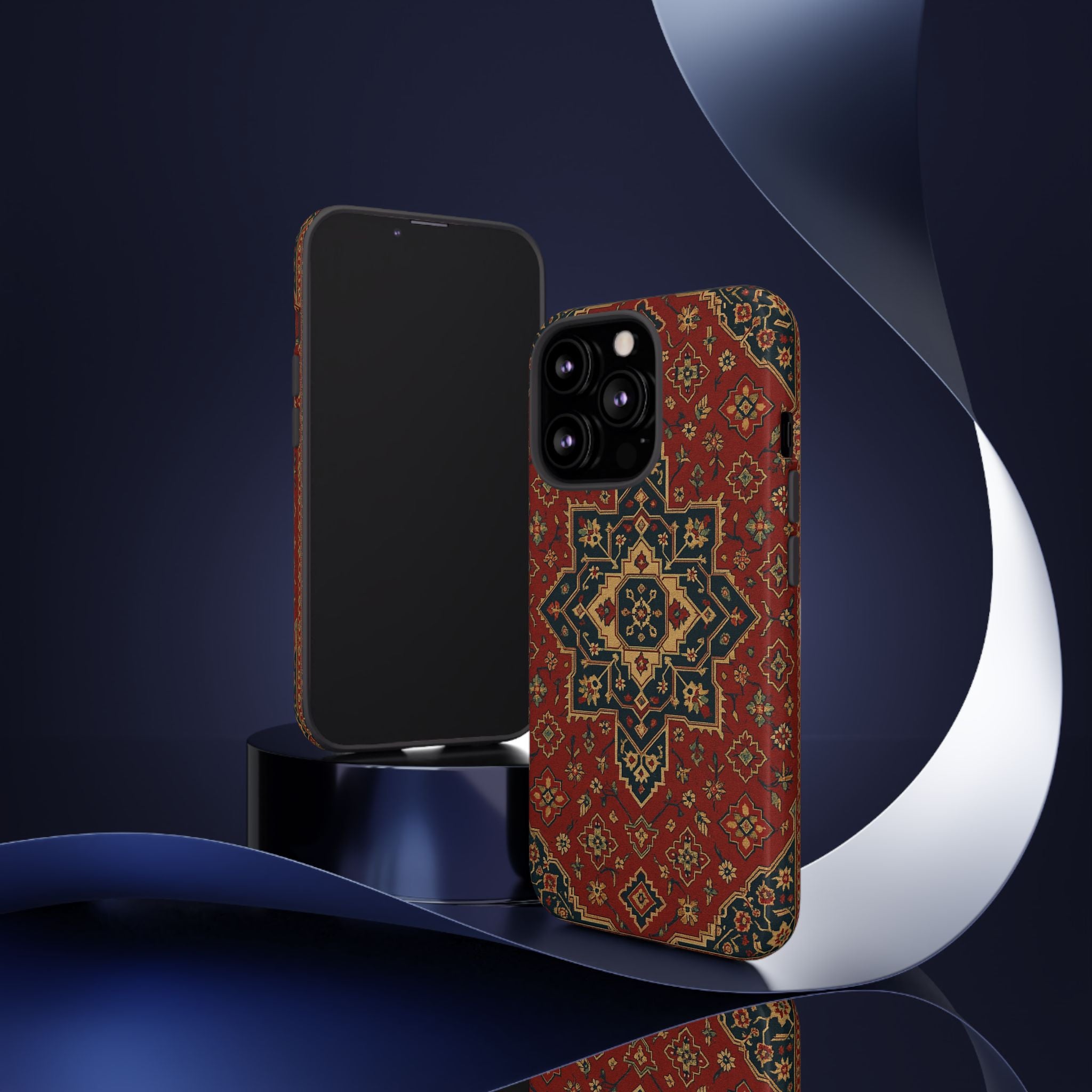 Vintage Rug Phone Case - Tough Cases, Custom Design, Bohemian Aesthetic, Stylish Protection, Unique Gift Ideas