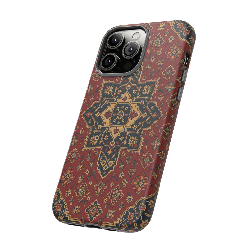 Vintage Rug Phone Case - Tough Cases, Custom Design, Bohemian Aesthetic, Stylish Protection, Unique Gift Ideas