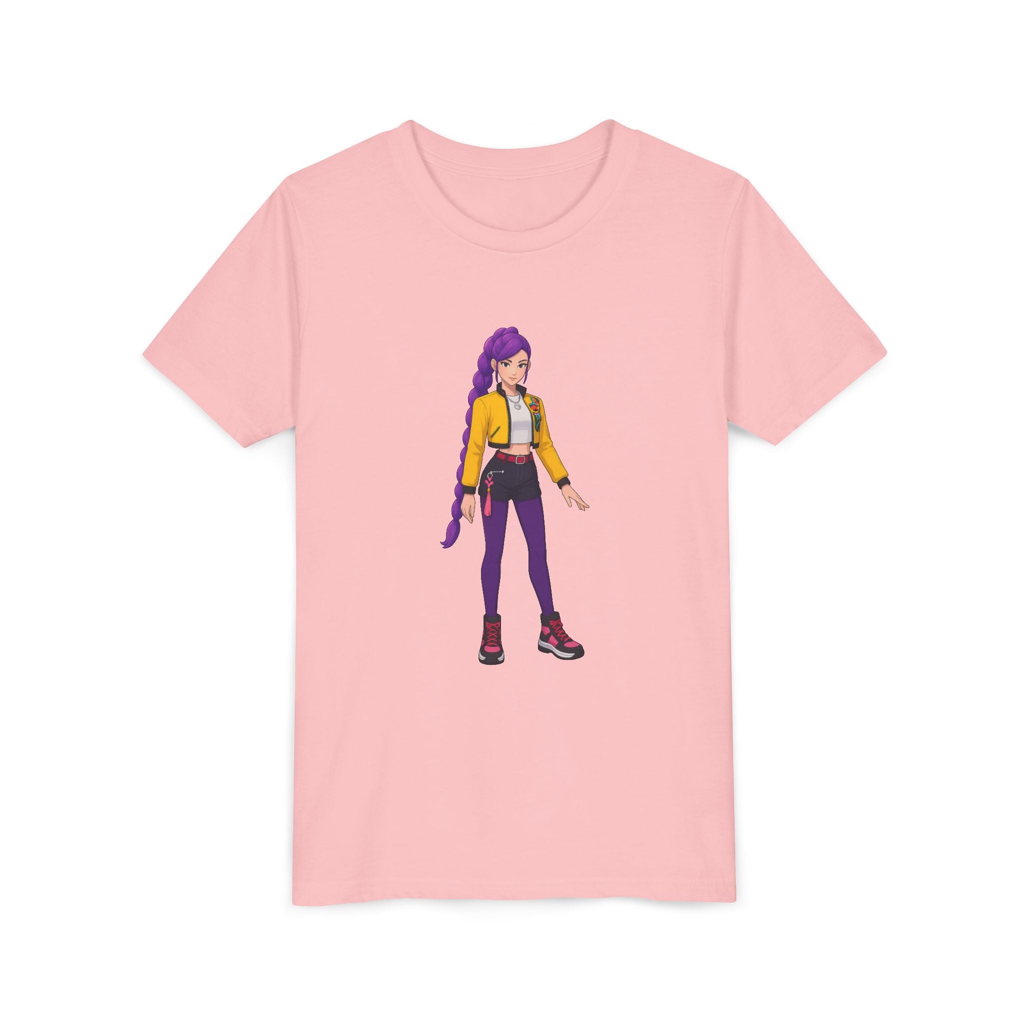 Stylish Youth Short Sleeve Tee with Trendy Character Print, Kids Fashion Shirt, Fun Gift for Birthdays, Casual Wear, Playtime T-Shirt