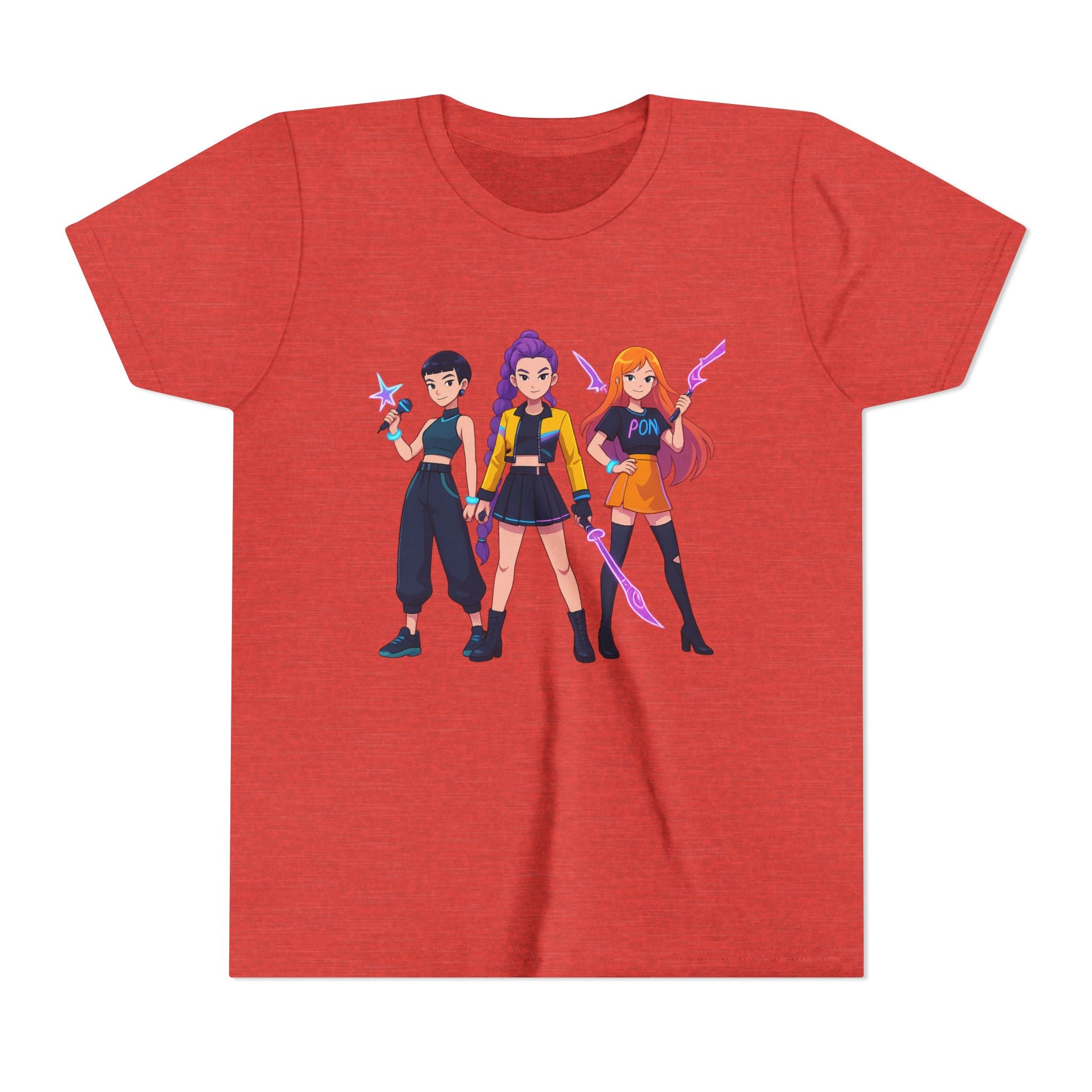 Youth Short Sleeve Tee Featuring Bold Character Design, Trendy Kids Shirt, Playful Summer Wear, Casual Gamer Apparel, Gift for Young [...]