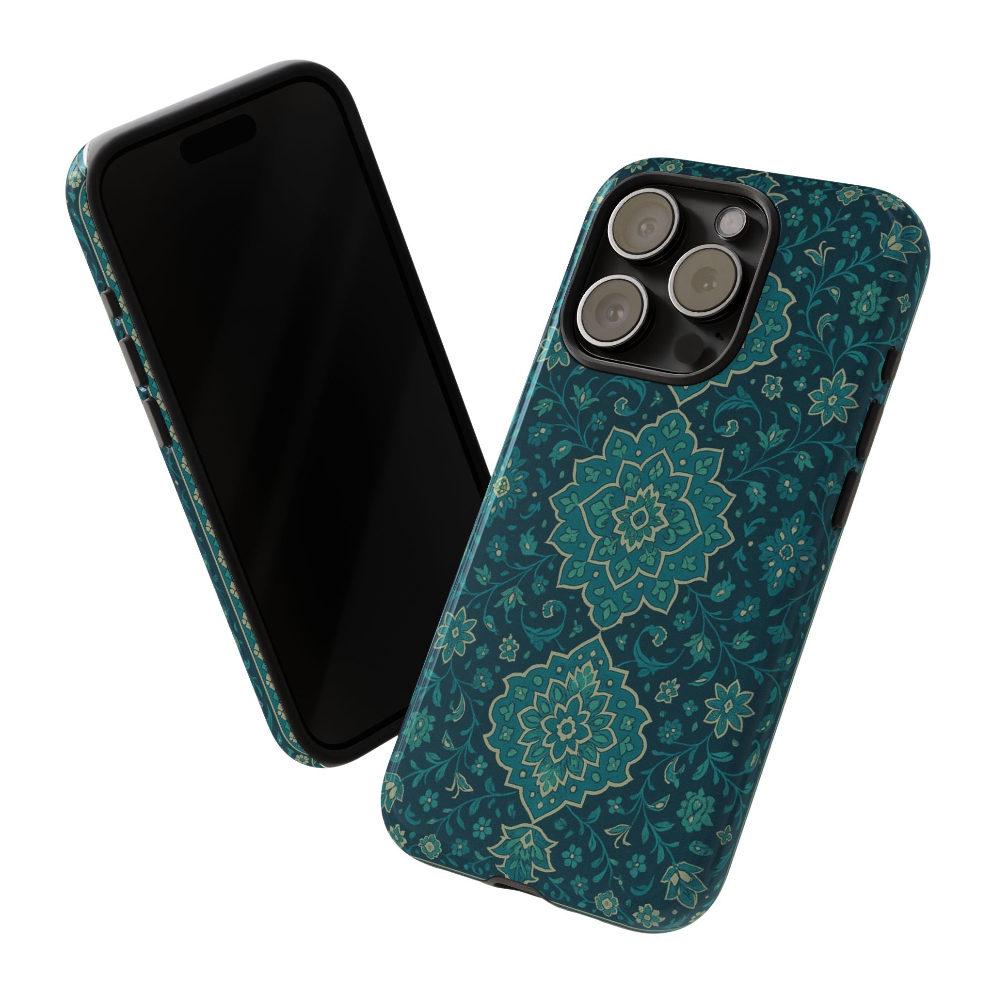 Elegant Floral Phone Case, Tough Cases, Unique Phone Cover, Gift for Her, Phone Accessories, Stylish Protection