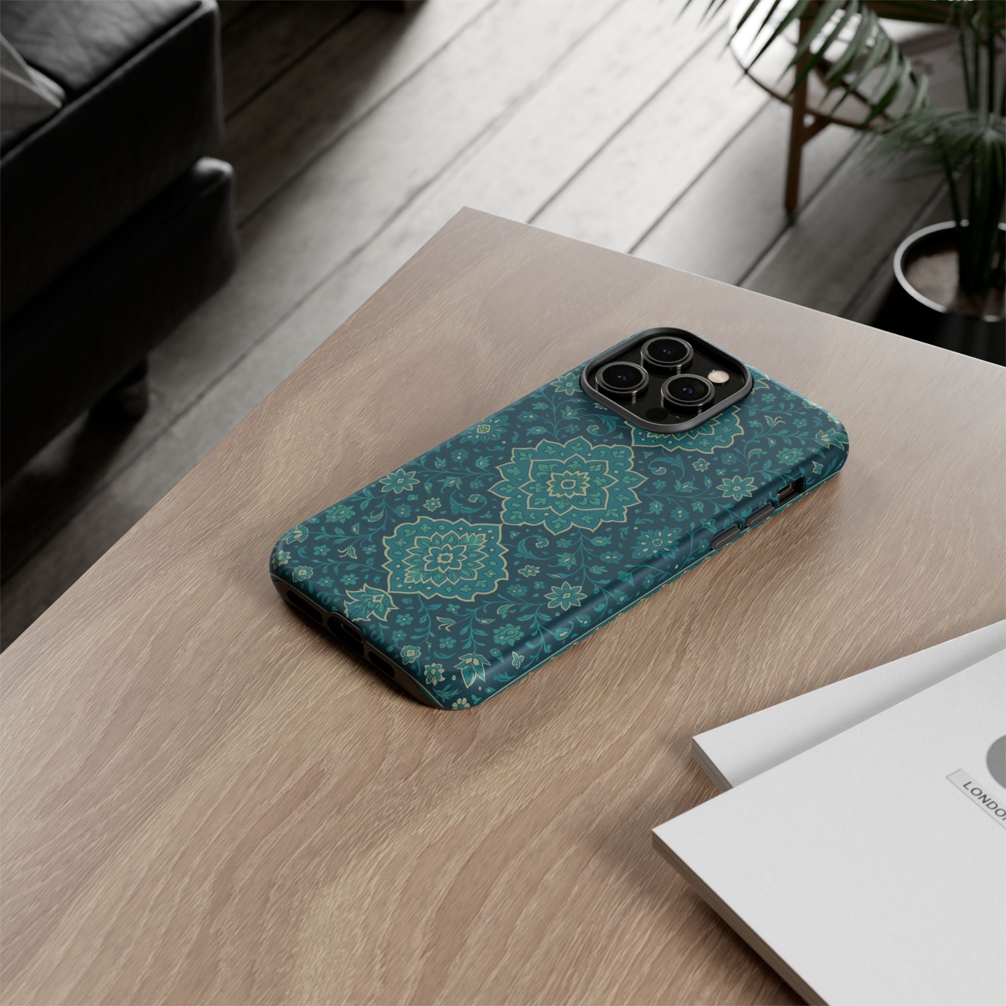 Elegant Floral Phone Case, Tough Cases, Unique Phone Cover, Gift for Her, Phone Accessories, Stylish Protection
