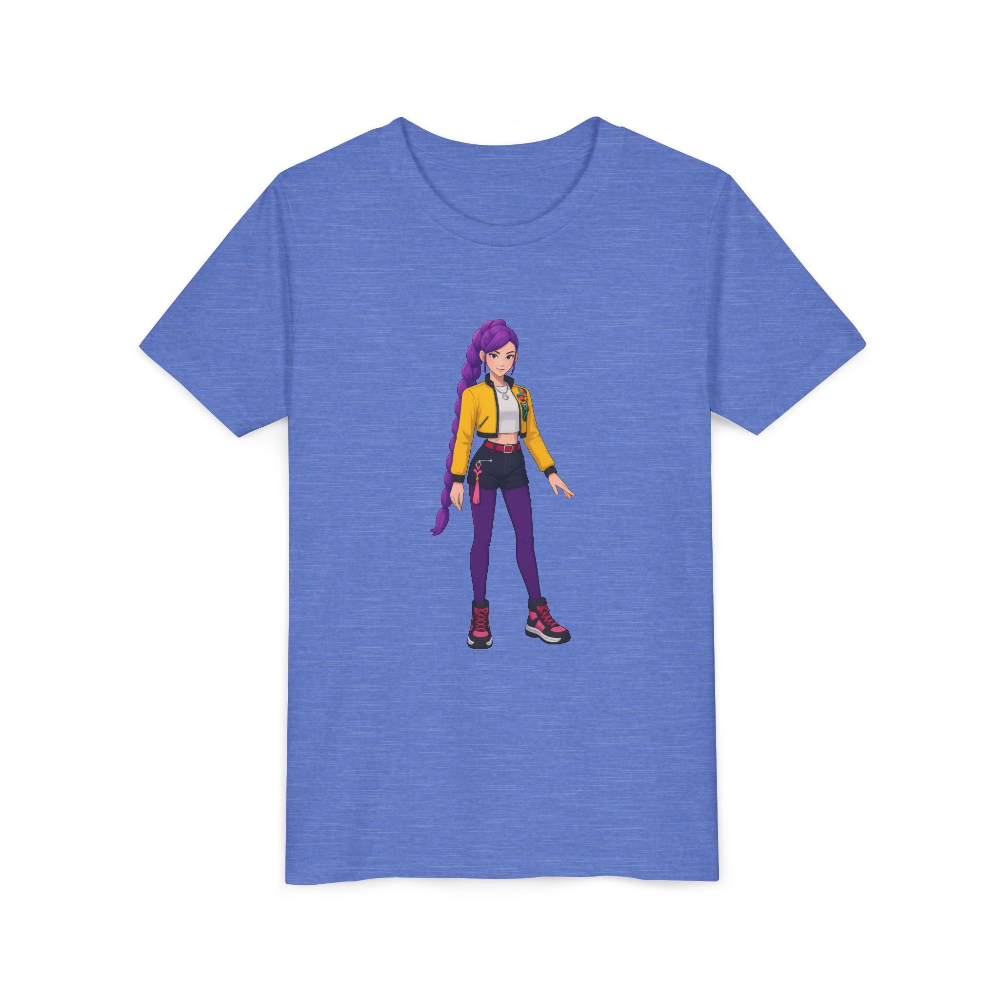 Stylish Youth Short Sleeve Tee with Trendy Character Print, Kids Fashion Shirt, Fun Gift for Birthdays, Casual Wear, Playtime T-Shirt