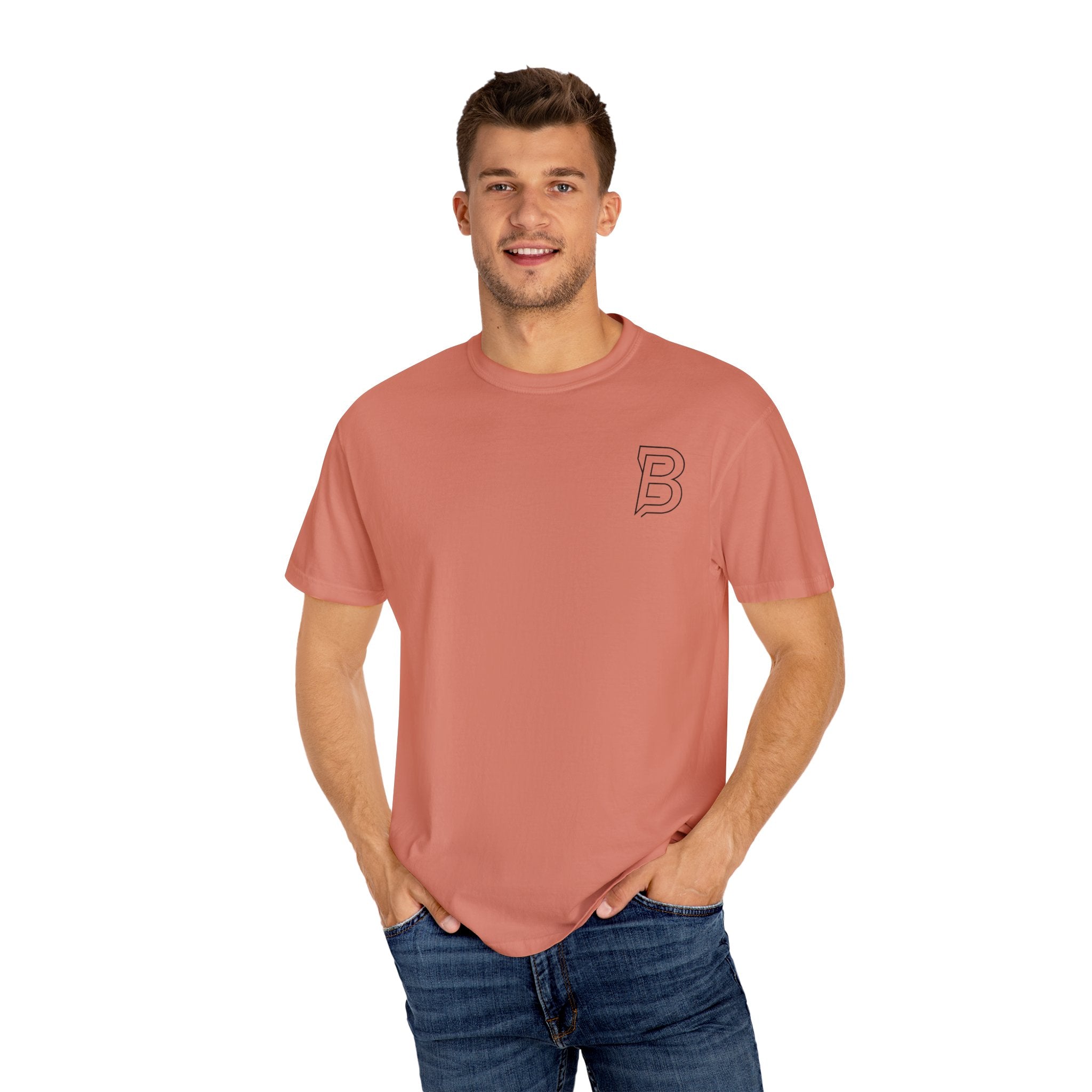BORRENN Logo Tee, Stylish Unisex Garment-Dyed Tee - Perfect for Casual Outings, Gifts, Summer Wear, Street Style, and Everyday Comfort