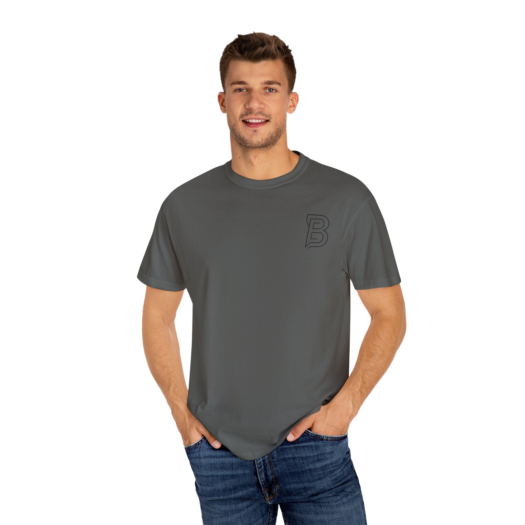 BORRENN Logo Tee, Stylish Unisex Garment-Dyed Tee - Perfect for Casual Outings, Gifts, Summer Wear, Street Style, and Everyday Comfort