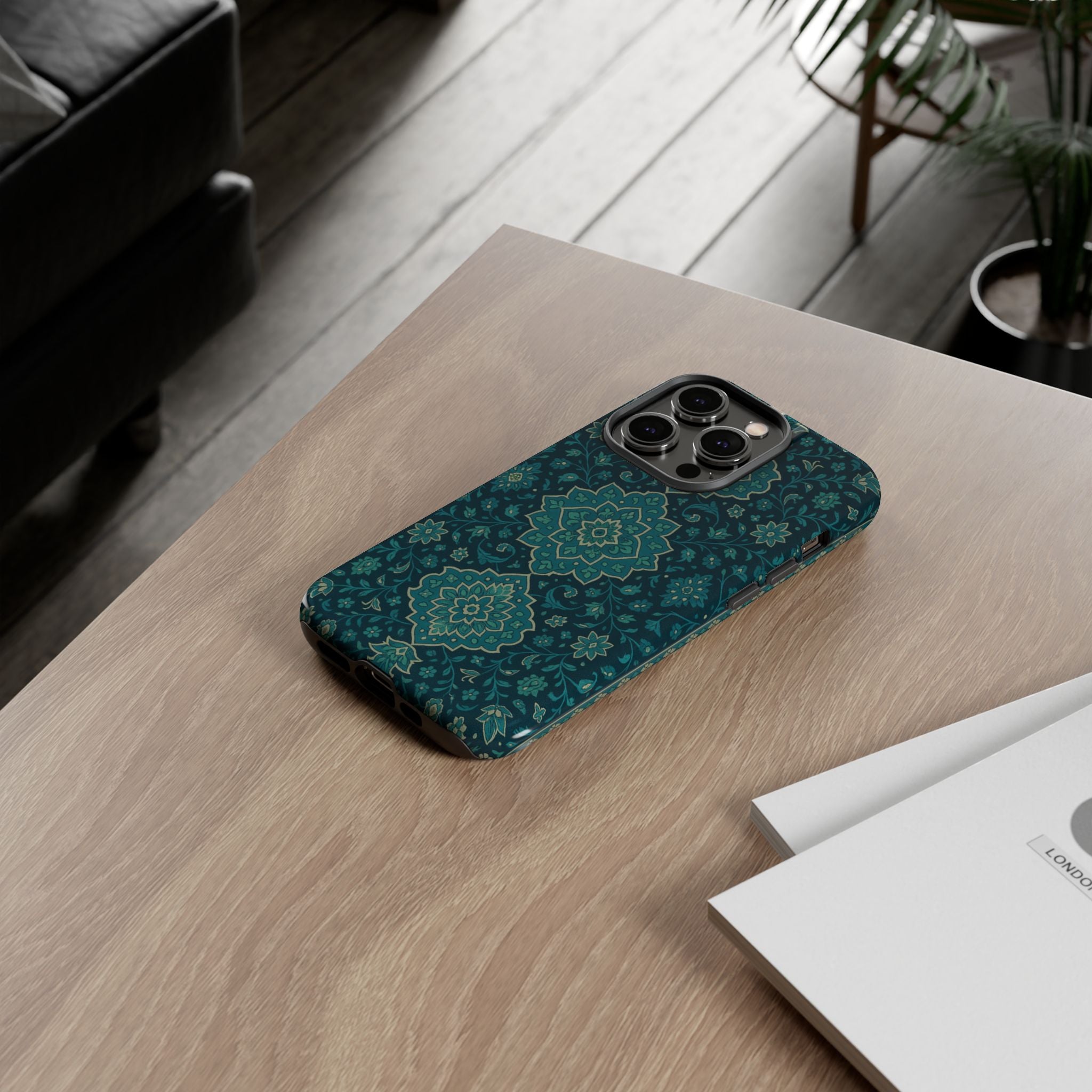 Elegant Floral Phone Case, Tough Cases, Unique Phone Cover, Gift for Her, Phone Accessories, Stylish Protection