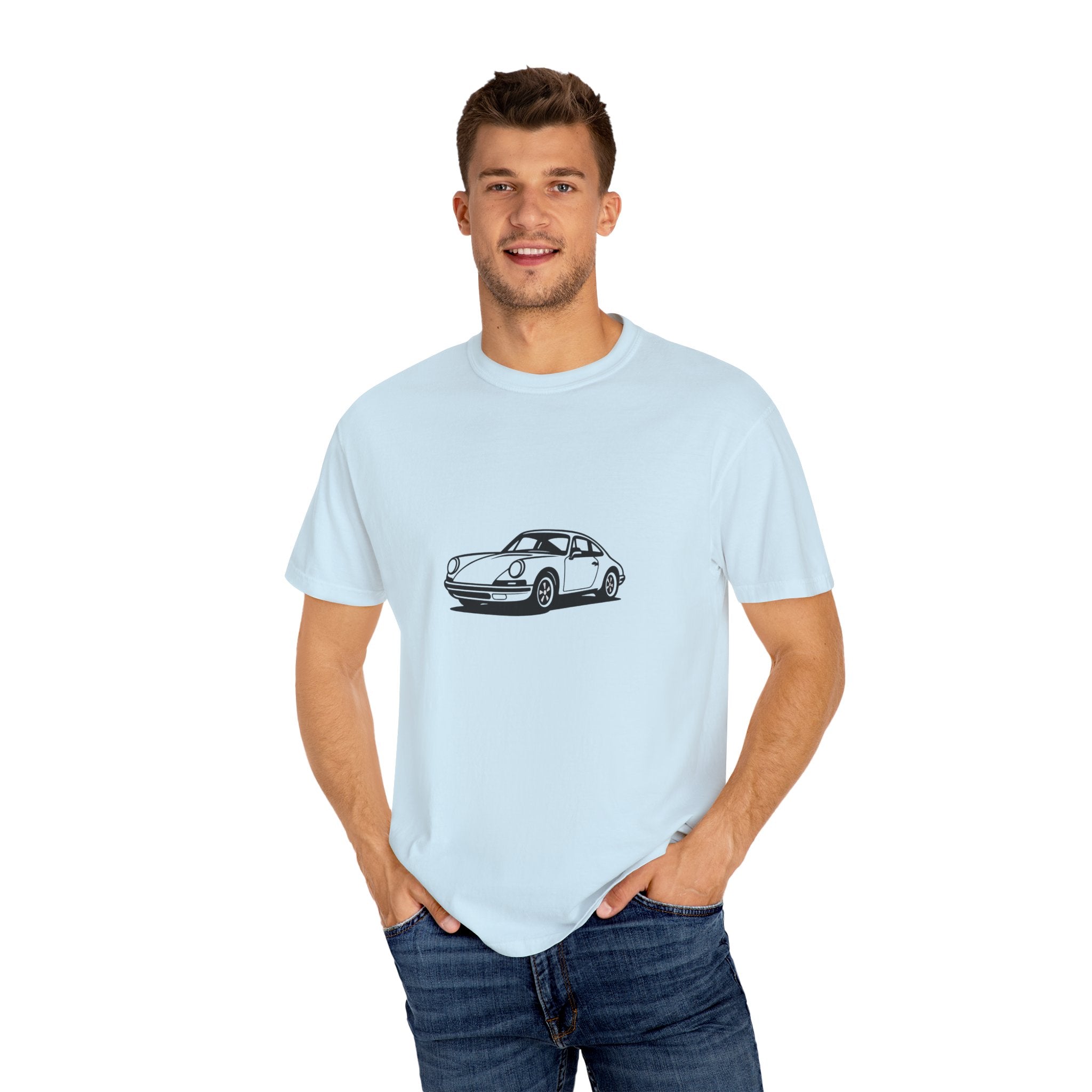 Classic Car T-Shirt, Unisex Vintage Tee, Automotive Gift, Nostalgic Apparel, Gearhead Fashion, Car Enthusiast Outfit, Black Car