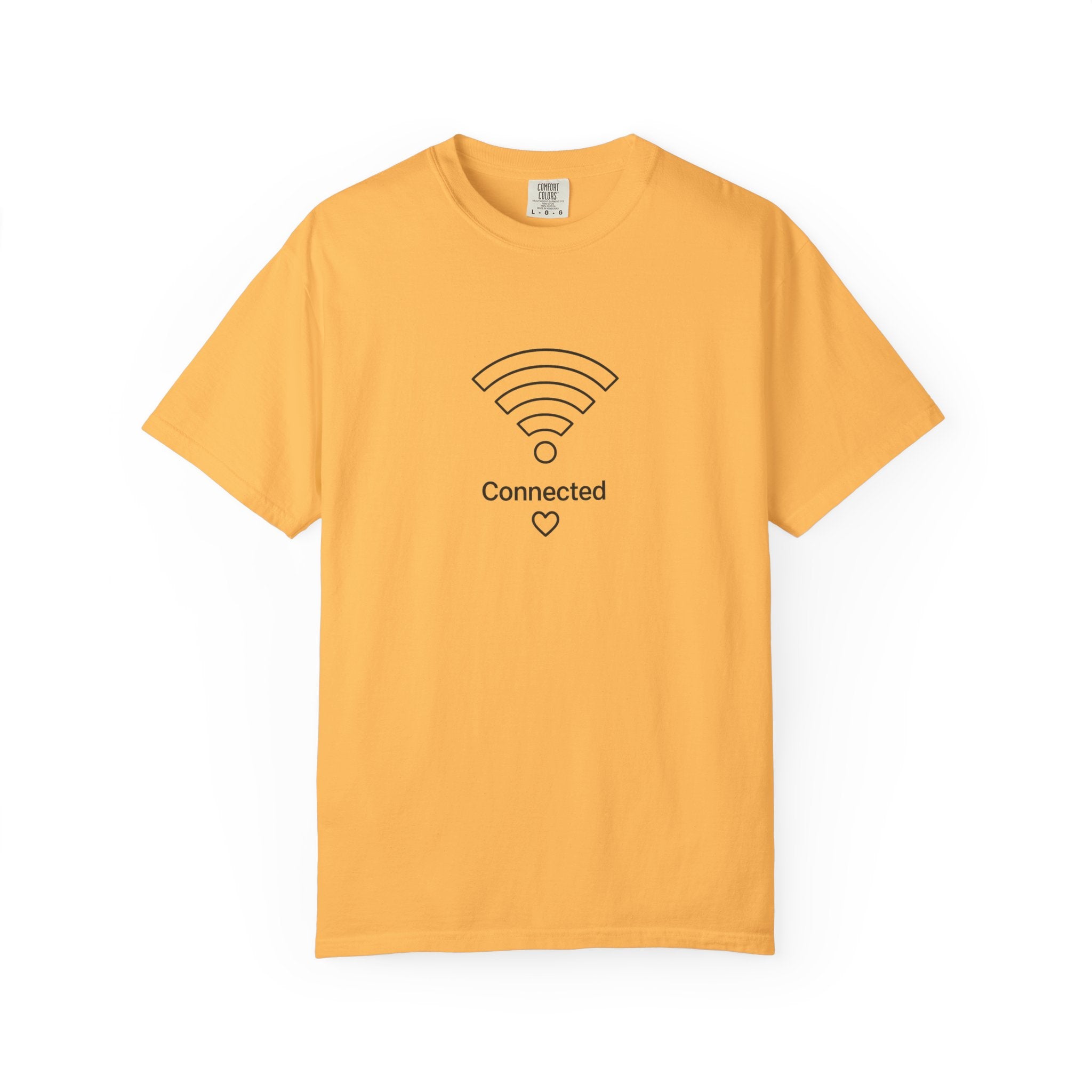 Couple Tee, Wifi, Connected, Unisex Garment-Dyed T-shirt