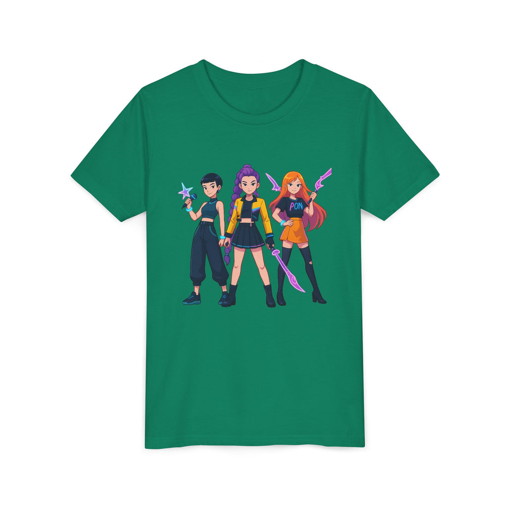 Youth Short Sleeve Tee Featuring Bold Character Design, Trendy Kids Shirt, Playful Summer Wear, Casual Gamer Apparel, Gift for Young [...]