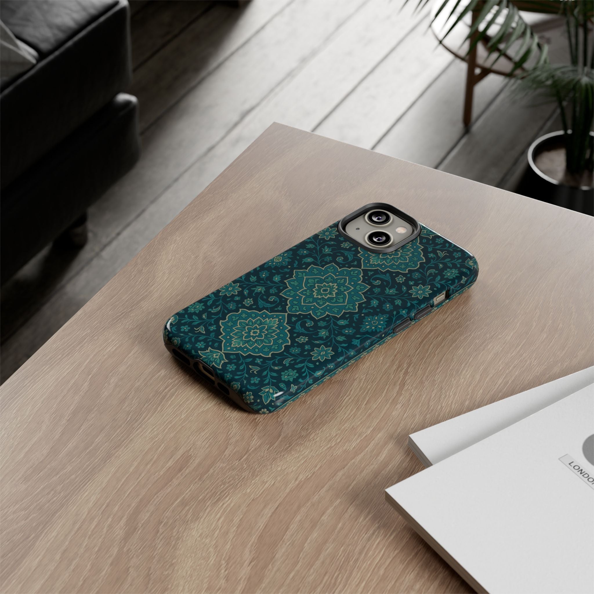Elegant Floral Phone Case, Tough Cases, Unique Phone Cover, Gift for Her, Phone Accessories, Stylish Protection