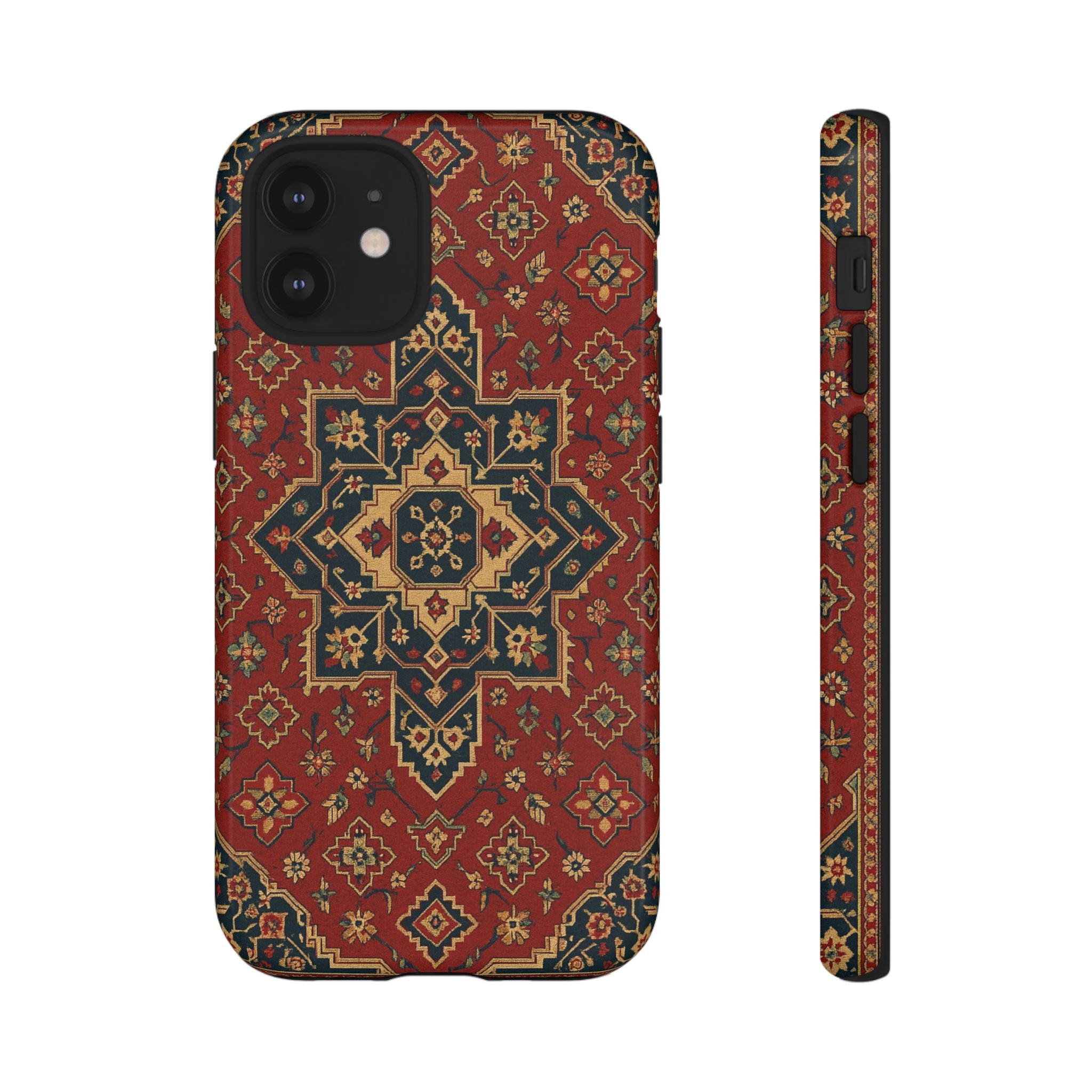 Vintage Rug Phone Case - Tough Cases, Custom Design, Bohemian Aesthetic, Stylish Protection, Unique Gift Ideas