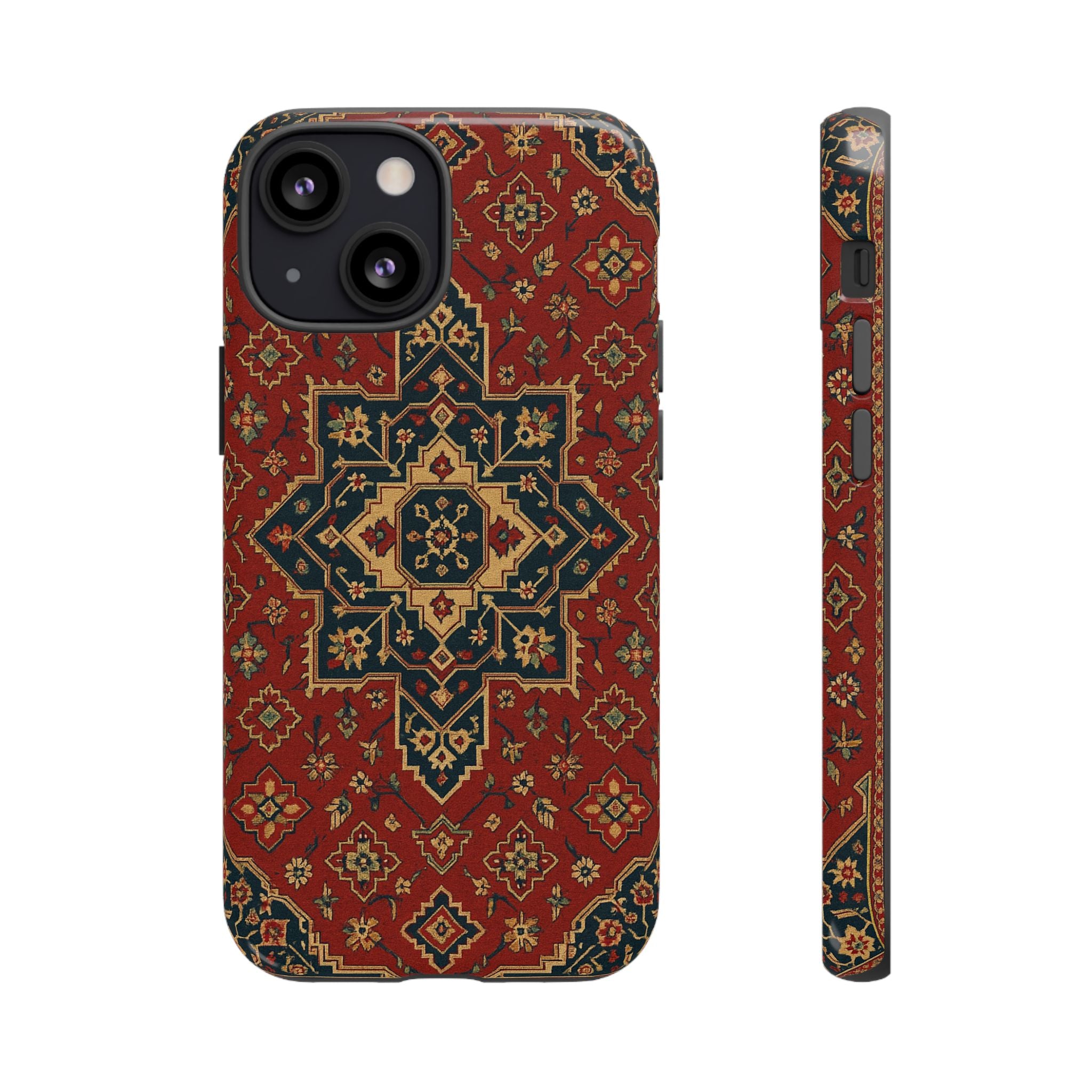 Vintage Rug Phone Case - Tough Cases, Custom Design, Bohemian Aesthetic, Stylish Protection, Unique Gift Ideas
