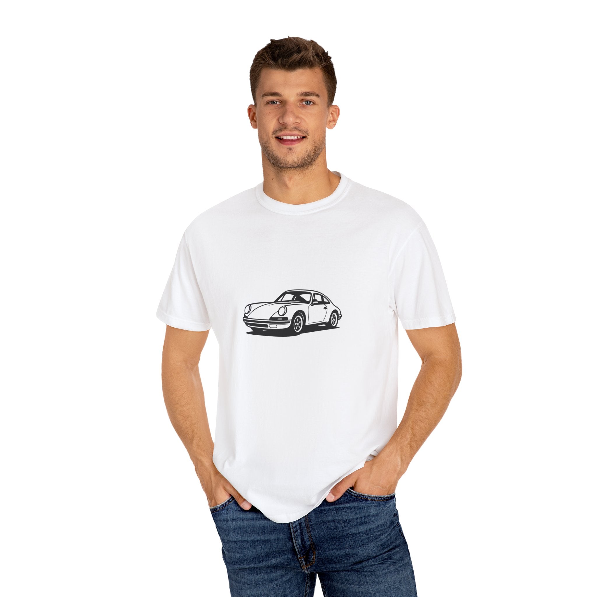 Classic Car T-Shirt, Unisex Vintage Tee, Automotive Gift, Nostalgic Apparel, Gearhead Fashion, Car Enthusiast Outfit, Black Car