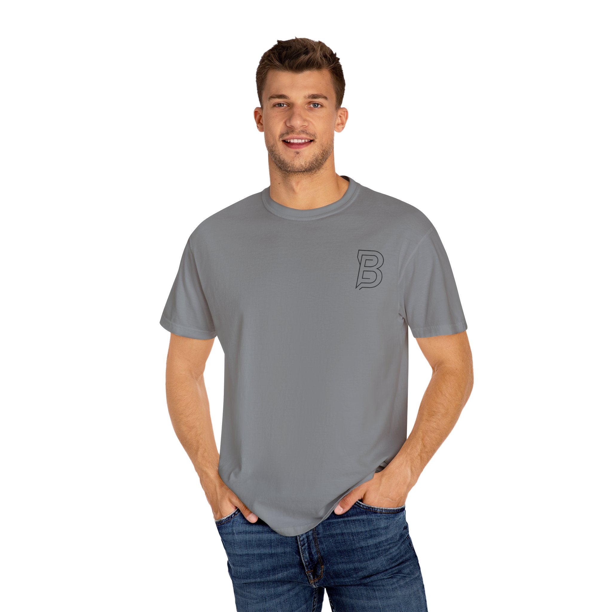BORRENN Logo Tee, Stylish Unisex Garment-Dyed Tee - Perfect for Casual Outings, Gifts, Summer Wear, Street Style, and Everyday Comfort