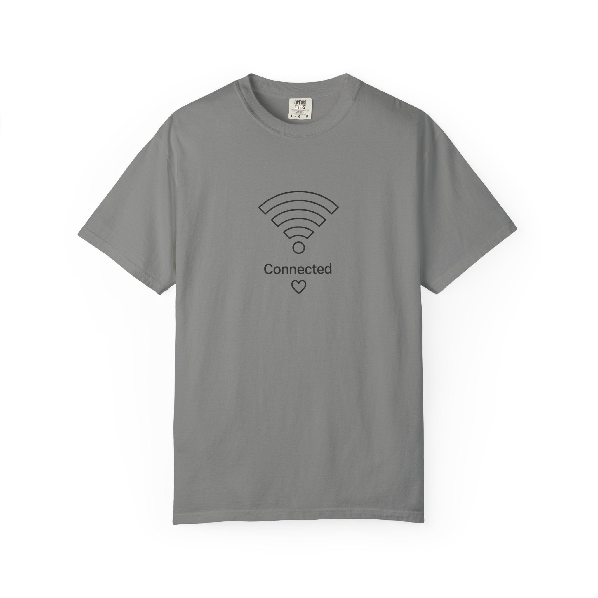 Couple Tee, Wifi, Connected, Unisex Garment-Dyed T-shirt