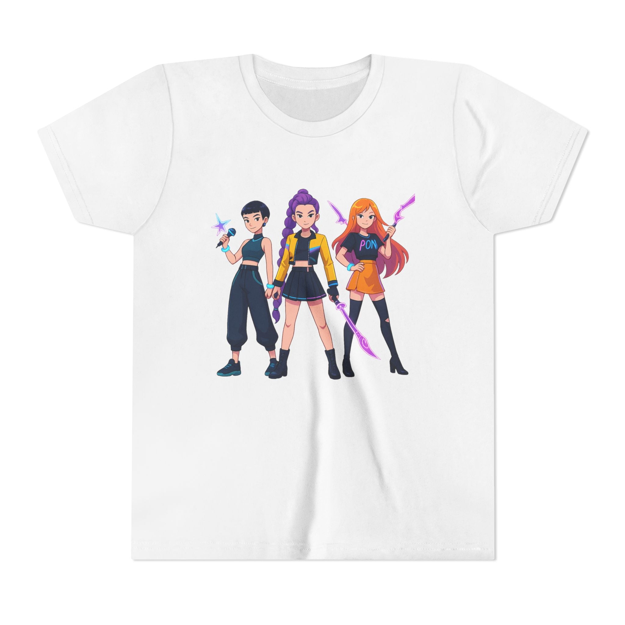 Youth Short Sleeve Tee Featuring Bold Character Design, Trendy Kids Shirt, Playful Summer Wear, Casual Gamer Apparel, Gift for Young [...]