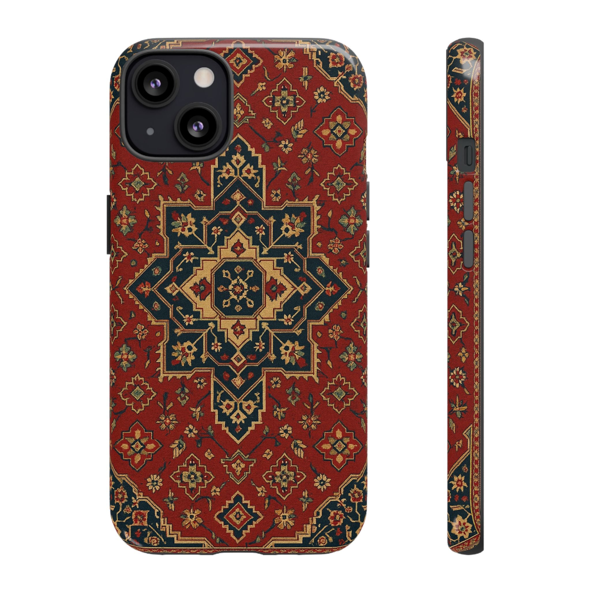 Vintage Rug Phone Case - Tough Cases, Custom Design, Bohemian Aesthetic, Stylish Protection, Unique Gift Ideas