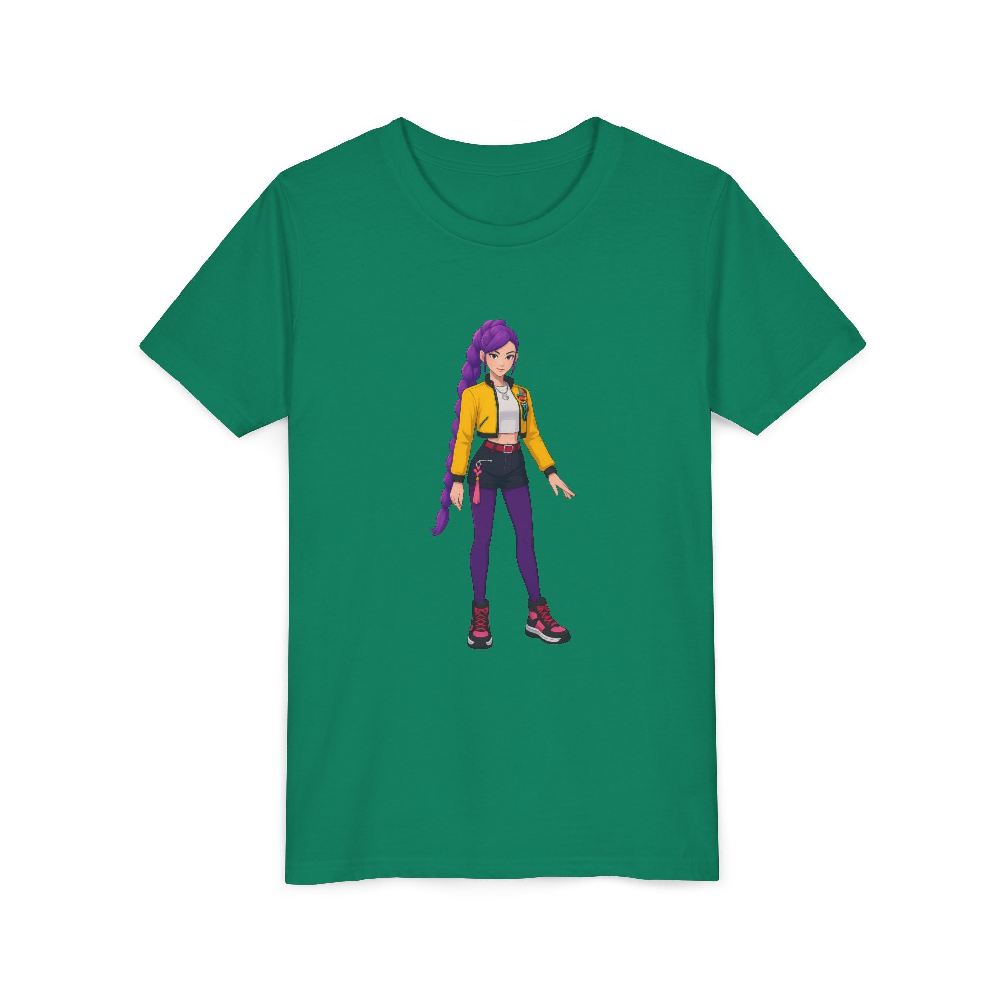 Stylish Youth Short Sleeve Tee with Trendy Character Print, Kids Fashion Shirt, Fun Gift for Birthdays, Casual Wear, Playtime T-Shirt