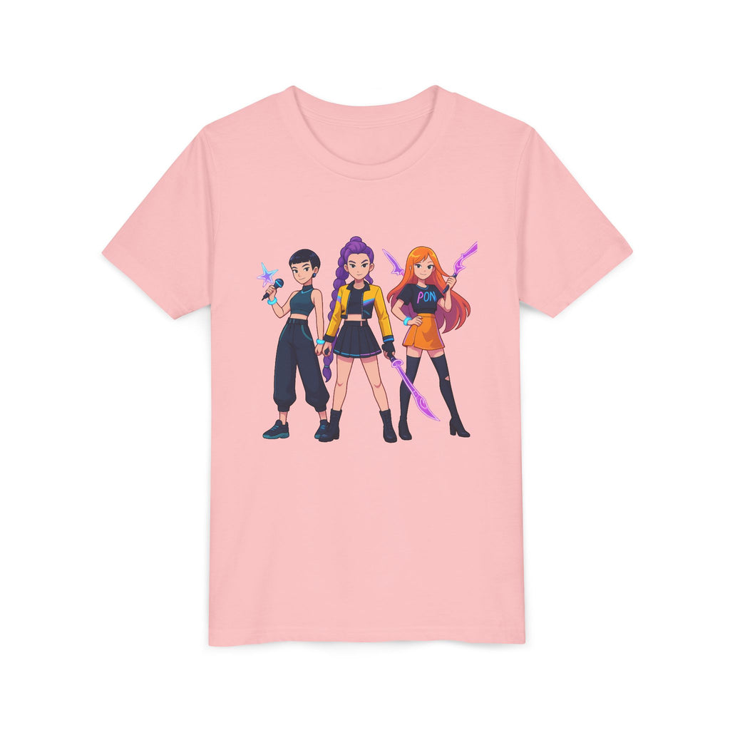 Youth Short Sleeve Tee Featuring Bold Character Design, Trendy Kids Shirt, Playful Summer Wear, Casual Gamer Apparel, Gift for Young [...]